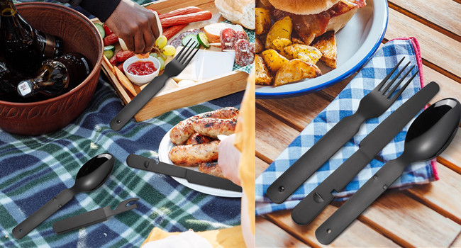 Camping Flatware Black