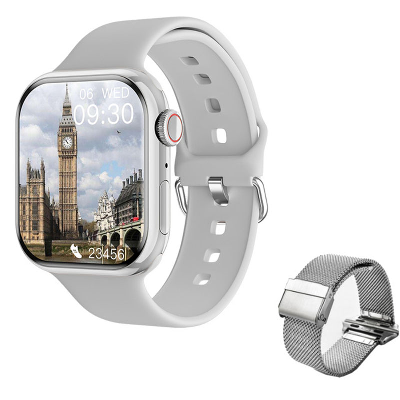Reloj inteligente Serie 8 para hombre y mujer, pulsera con temperatura corporal, BT, llamadas, Fitness, NFC, para Apple y Android