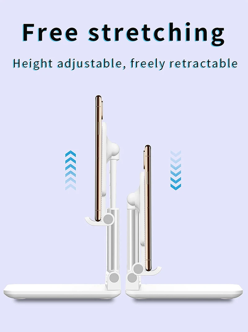 New Pink Mirror Phone Stand Suitable for Adjustable Desktop Tablet Stand Universal Desktop Phone Stand_voghion.com