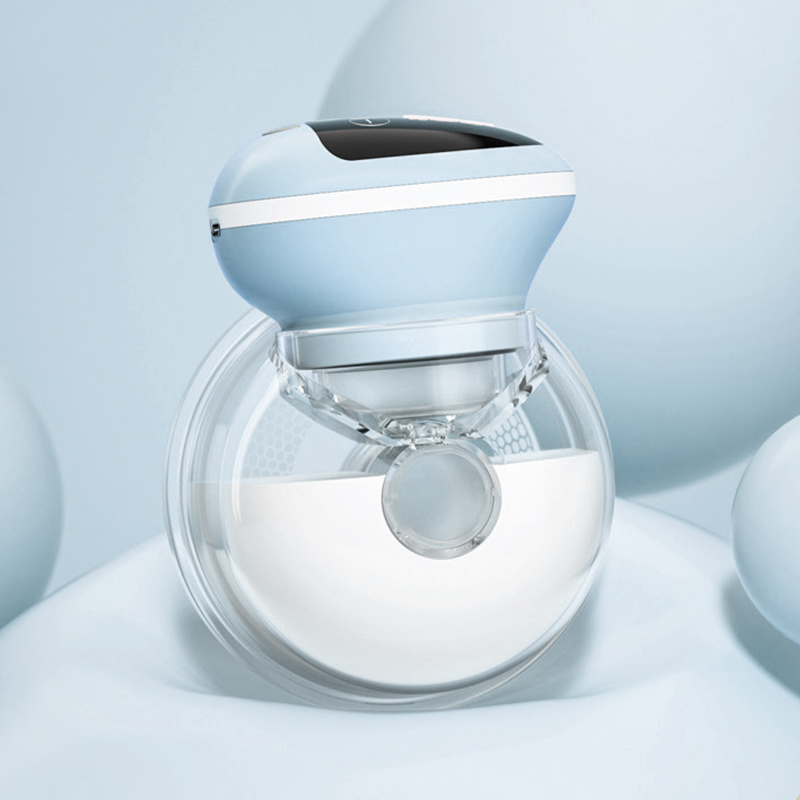 SLAIXIU - Extractor de leche manos libres, bomba inalámbrica portátil con 3 modos y 9 niveles, bomba eléctrica con pantalla inteligente de 24mm, sin BPA