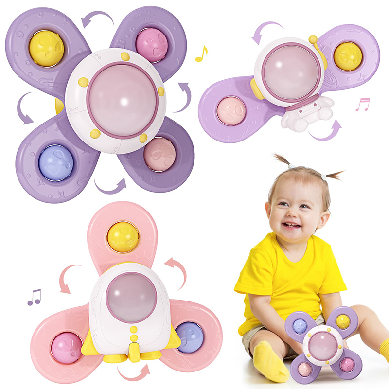 Ventosa Spinner Toys para bebés, bebé Fidget Spinner Succión, juguetes  giratorios de ventana para niños pequeños 1-3