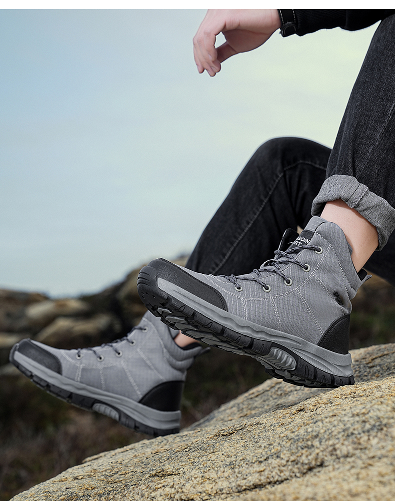 Zapatillas De Seguridad Para Hombre Con Puntera De Acero - Antideslizantes, Soporte De Arco, Ideales Para Trabajo Y Senderismo
