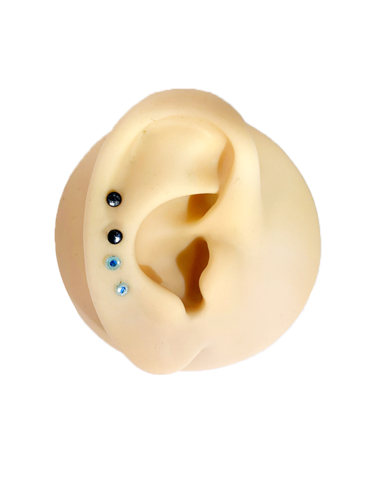 Aretes Magnéticos Diamante Clip On Oreja Nariz Par De Pendientes Magnéticos Clip-On Con Diamante - Para Hombres Y Mujeres, Sin Agujeros, Plata Chapada