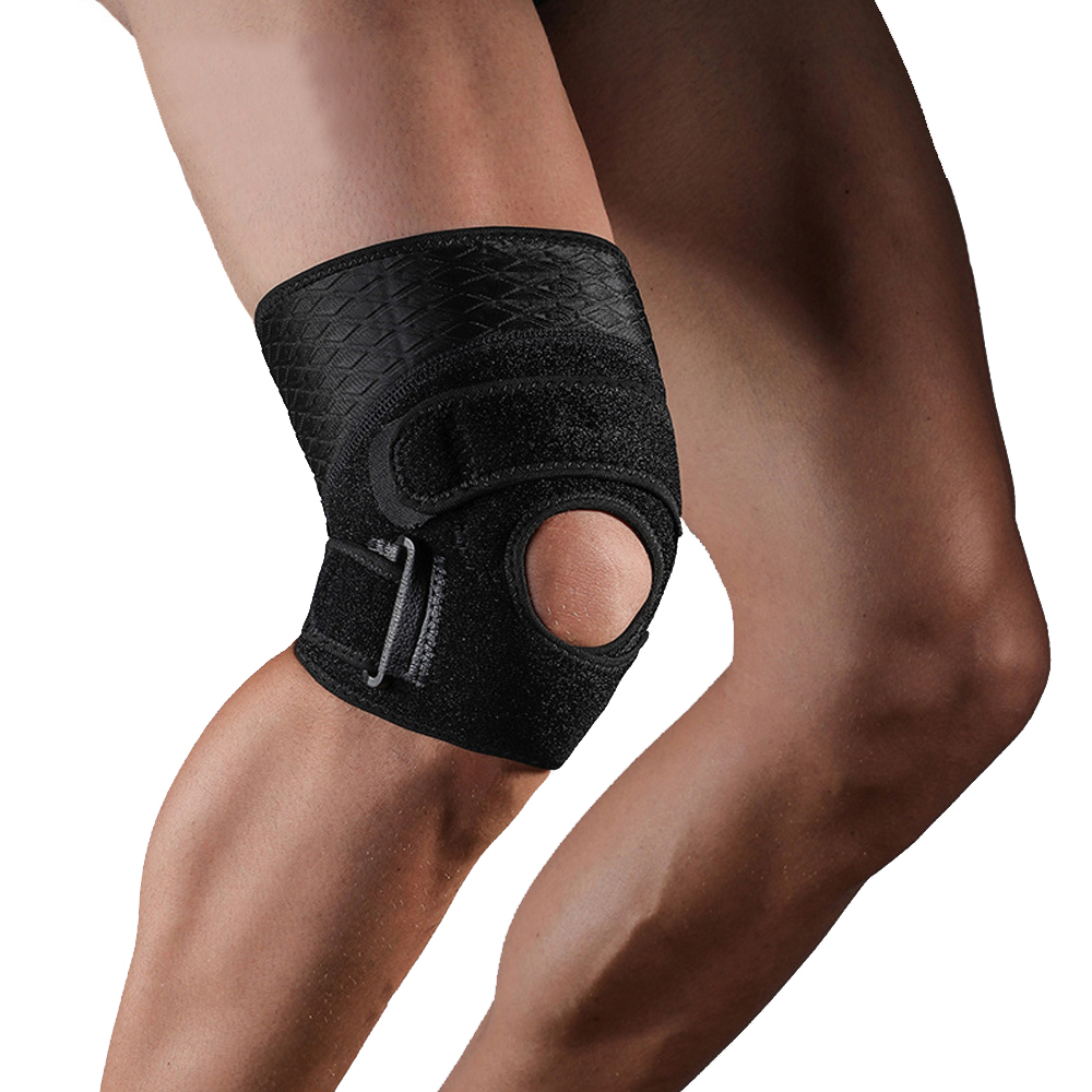 1 par de rodilleras deportivas para lesiones de menisco, funda protectora  de silicona para articulación de