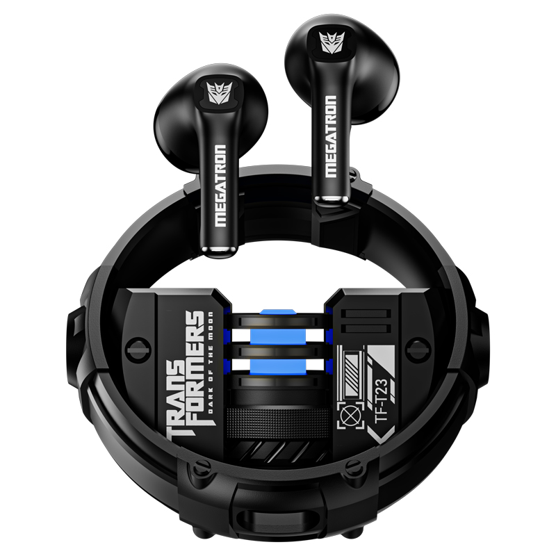 Transformers - Transformers-auriculares TF-T23 TWS para videojuegos, cascos deportivos de baja latencia con Bluetooth 5,4, llamada HD y micrófono