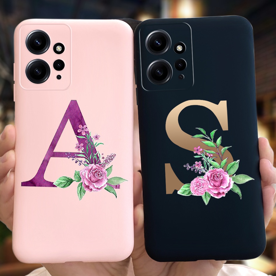 Funda de lujo personalizada para Xiaomi Redmi Note 8, carcasa trasera de  TPU con letra inicial y nombre, 2021, 2021