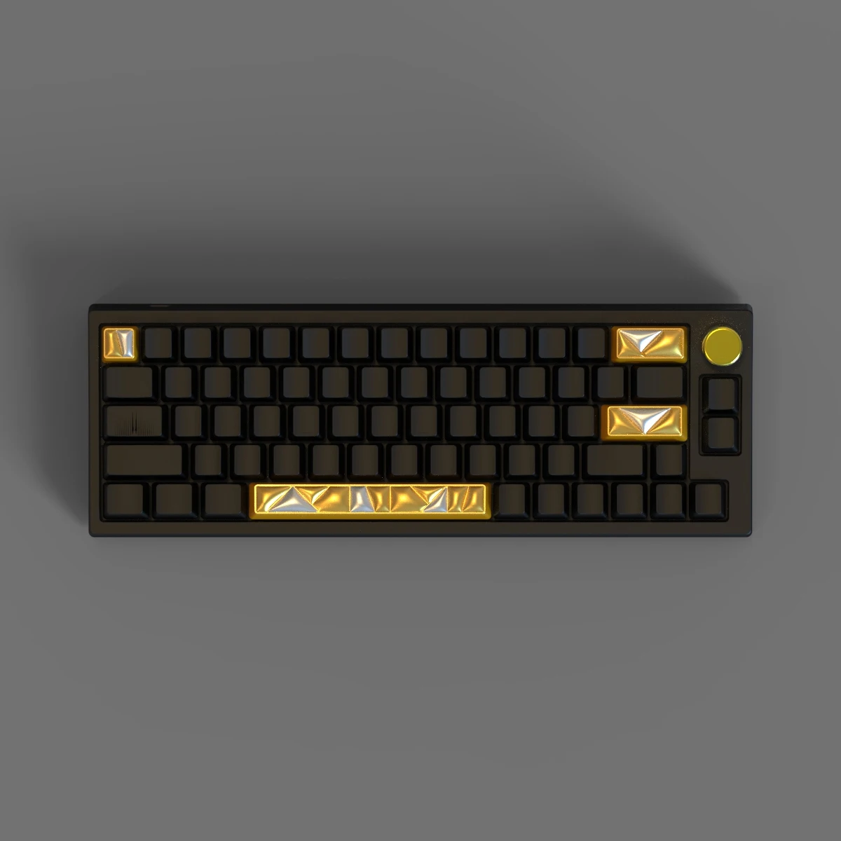 Accesorios para Teclado Gaming Inflables Dorado-Negro ESC/Retroceso/Entrar/Espacio, Diseño Detallado Artanal, Ideal para Gamers y Decoración de Teclados - details 7