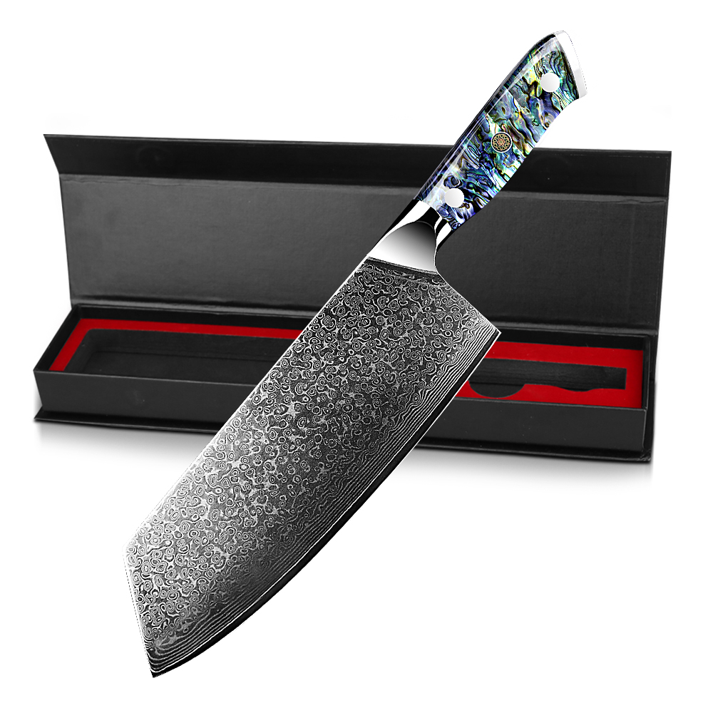 FineTool Juego de cuchillos de cocina, juego de cuchillos de chef  profesional japonés 7Cr17mov de acero inoxidable de alto carbono para carne  vegetal
