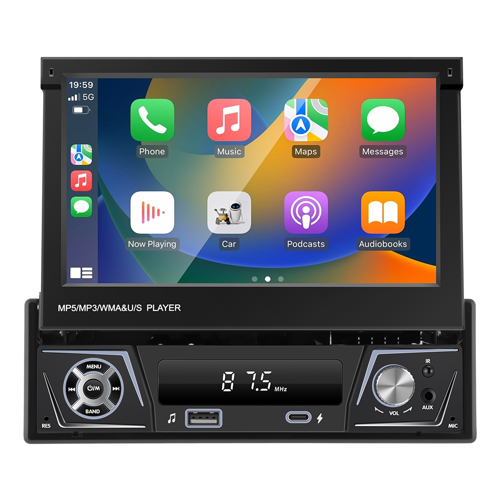 Universal 7 Radio De Coche Reproductor De Vídeo Multimedia Inalámbrico  Carplay Y Pantalla Táctil Inalámbrica Android Auto Para Nissan Toyota De  53,65 €