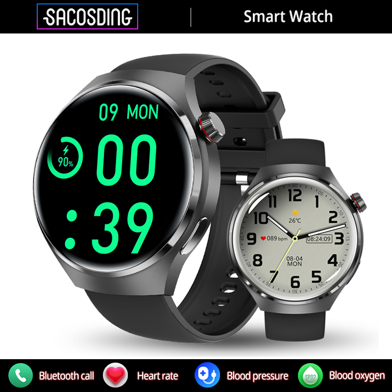 Comprar SACOSDING Watch 4 Pro Reloj inteligente deportivo para hombre  GT4PRO Pantalla AMOLED de 1,53 pulgadas HD Pantalla completa táctil  Bluetooth Llamada Reloj GPS para mujer para HUA WEI