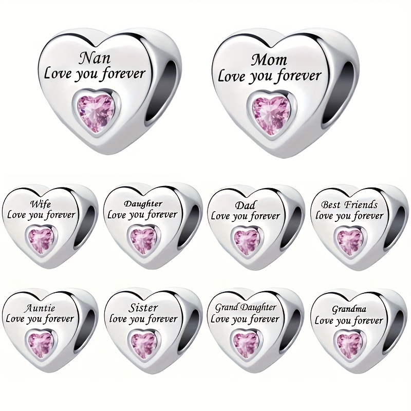 YA4749 Bracciale Regolabile I Love You In 100 Lingue Con Zirconi - Gioiello In Acciaio Per Mamma, Figlia, Amiche, Fidanzata - 2