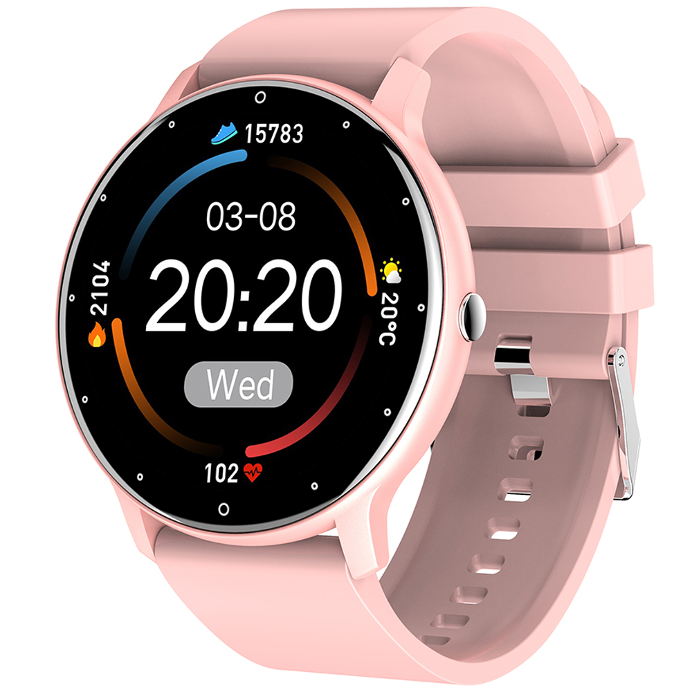 ZL02D Reloj inteligente with Bluetooth, Llamada, Frecuencia cardíaca y detección de presión arterial, recordatory de Información, Modo Deportivo