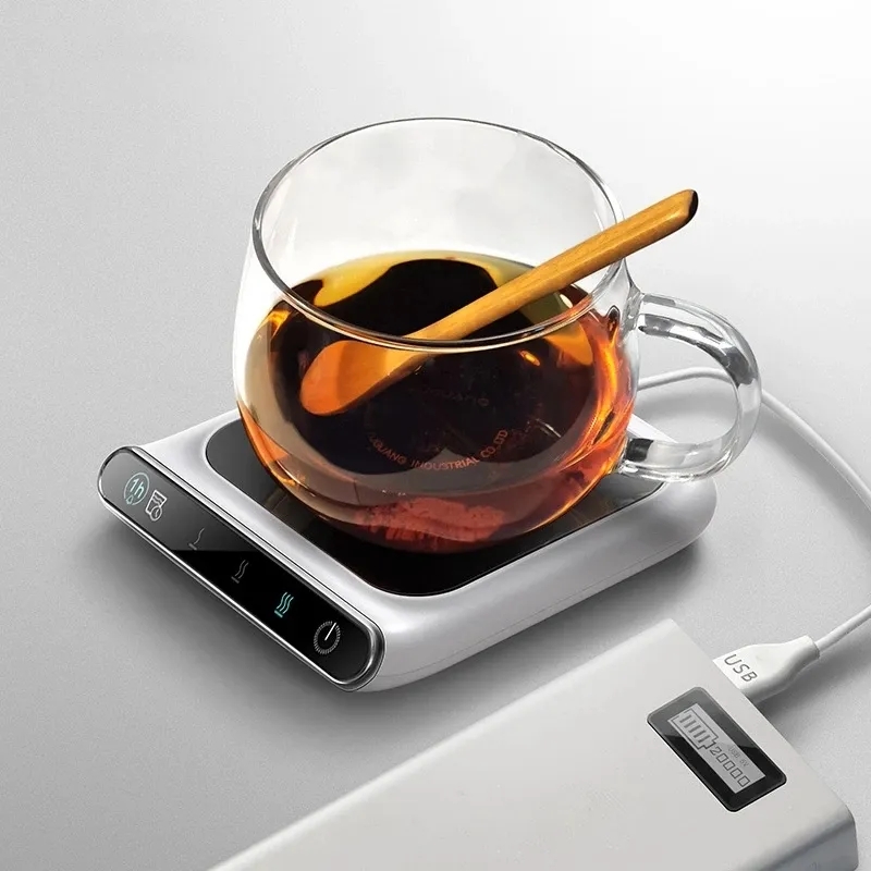 Mini calentador de tazas USB portátil, posavasos de calefacción para taza  de café de 3 engranajes, calentador termostático inteligente de placa  caliente para té de la leche, calentador de agua