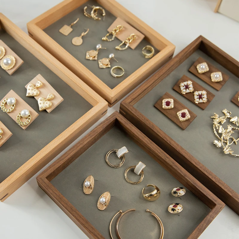 Bandeja de Joyería de Nuez Baby.Xin Almacenamiento y Exhibición de Joyas Miravia