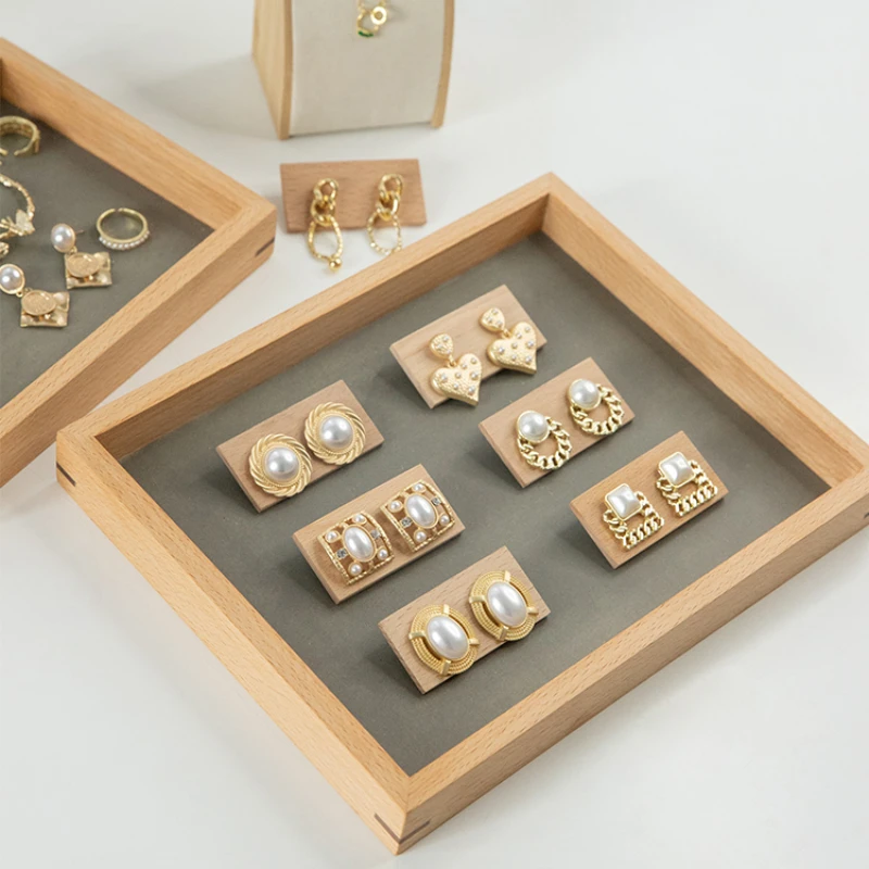 Bandeja de Joyería de Nuez Baby.Xin Almacenamiento y Exhibición de Joyas Miravia