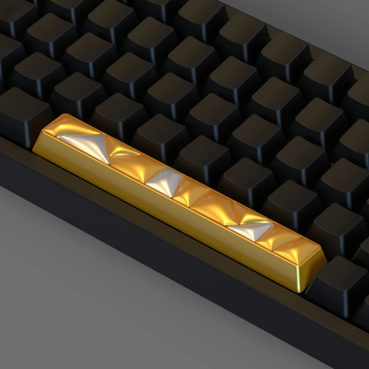 Accesorios para Teclado Gaming Inflables Dorado-Negro ESC/Retroceso/Entrar/Espacio, Diseño Detallado Artanal, Ideal para Gamers y Decoración de Teclados - details 1