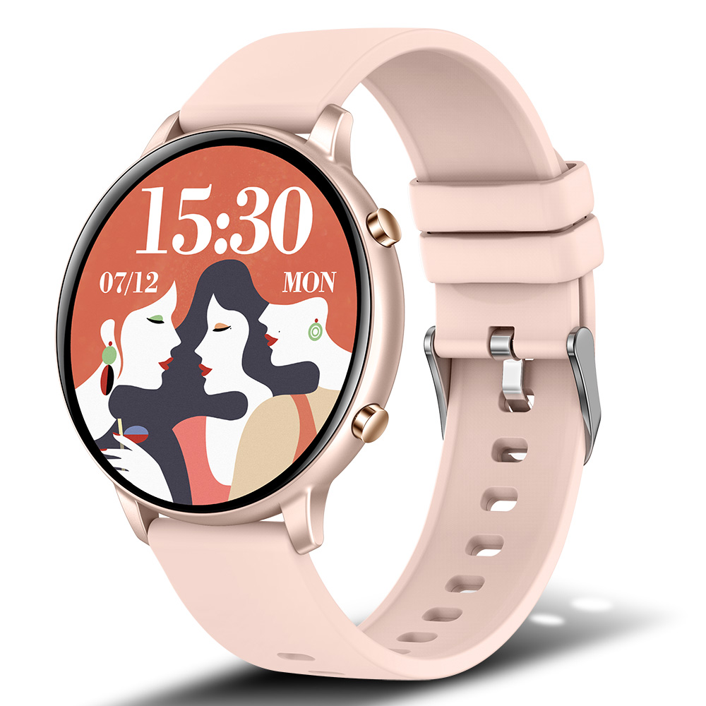 SENBONO 2022 nuevo reloj inteligente redondo completamente táctil para mujer,  reloj inteligente deportivo con Bluetooth para hombre y mujer, para IOS,  Xiaomi y Android