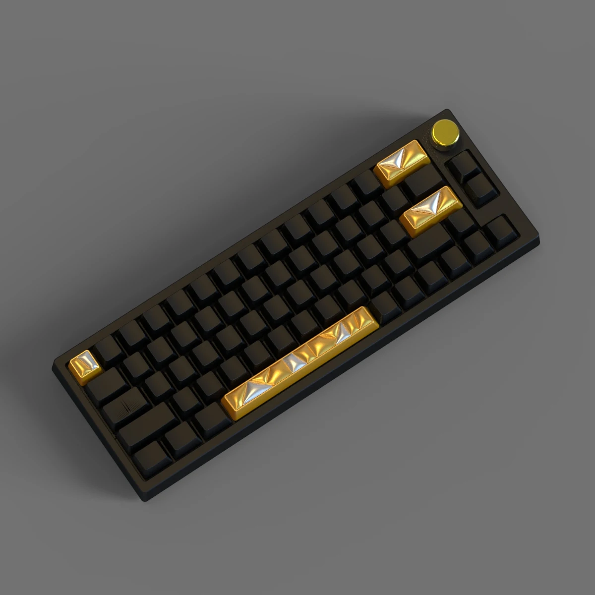 Accesorios para Teclado Gaming Inflables Dorado-Negro ESC/Retroceso/Entrar/Espacio, Diseño Detallado Artanal, Ideal para Gamers y Decoración de Teclados - details 6