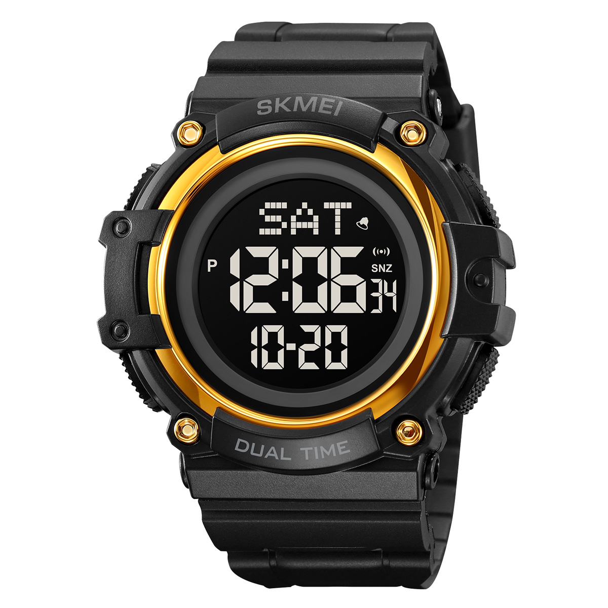 SKMEI - SKMEI-relojes deportivos digitales para hombre, cronómetro de pulsera con luz trasera, resistente al agua, con alarma, de la mejor marca