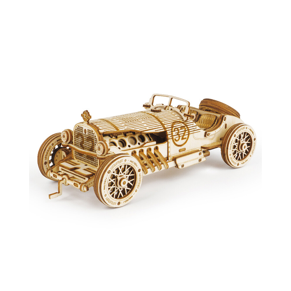 Robotime - Robotime-rompecabezas 3D de madera para niños, juguete de construcción de coche, Gran Premio