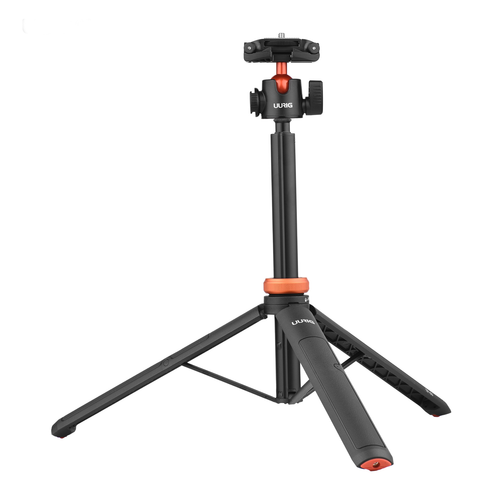 MT-16 Mini trípode extensible para cámara, ajuste de 4 niveles, cabezal de  bola de 360°, zapata fría, ligero, portátil, para viajes, selfie, mango de