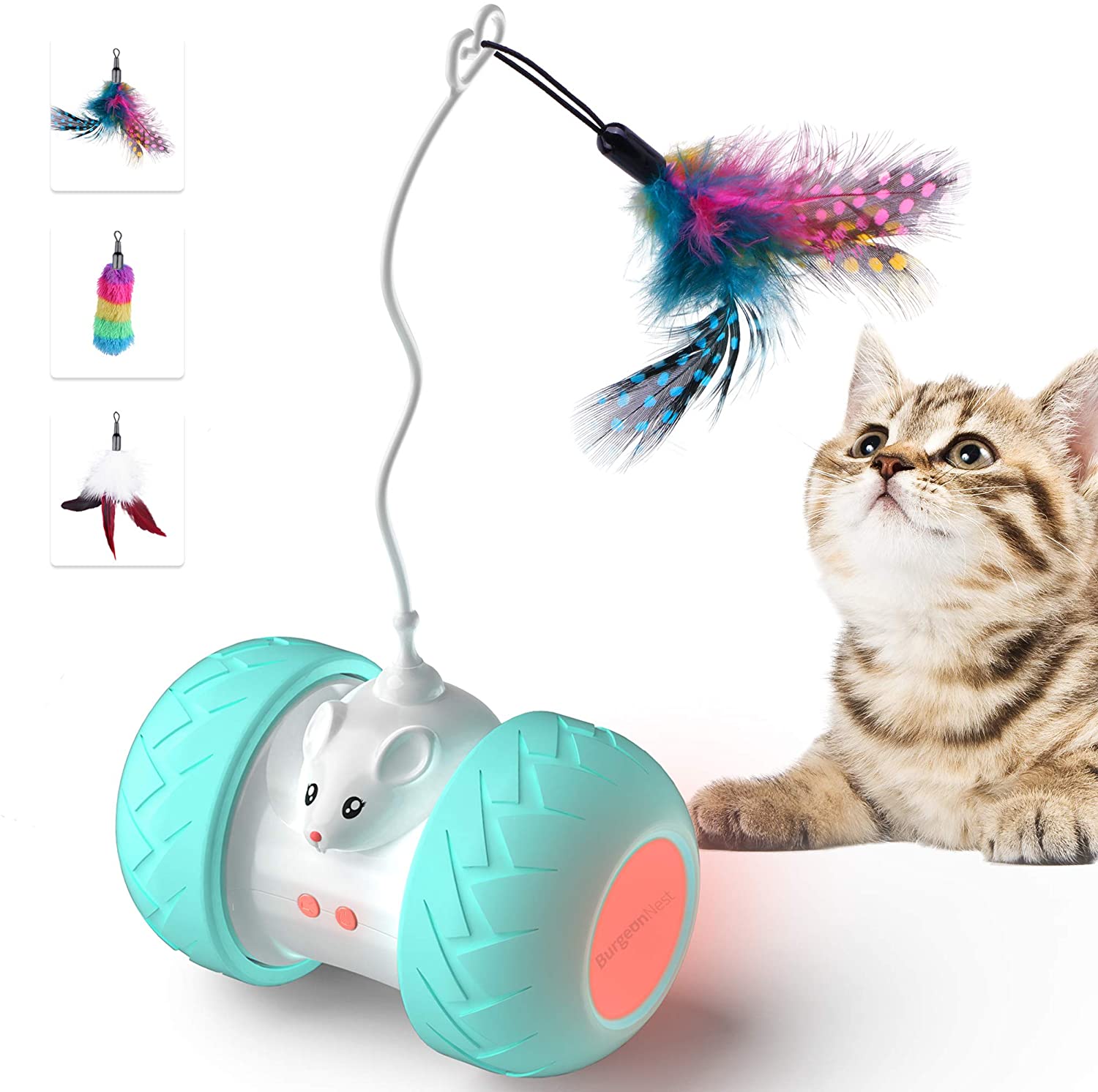 Picture of Interactive Cat Toys for Indoor Cats, Automatic Kitten Toys Electronic ...