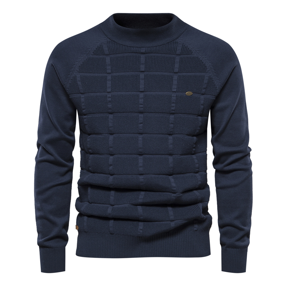 Comprar AIOPESON Argyle, jersey básico para hombre, suéter tejido