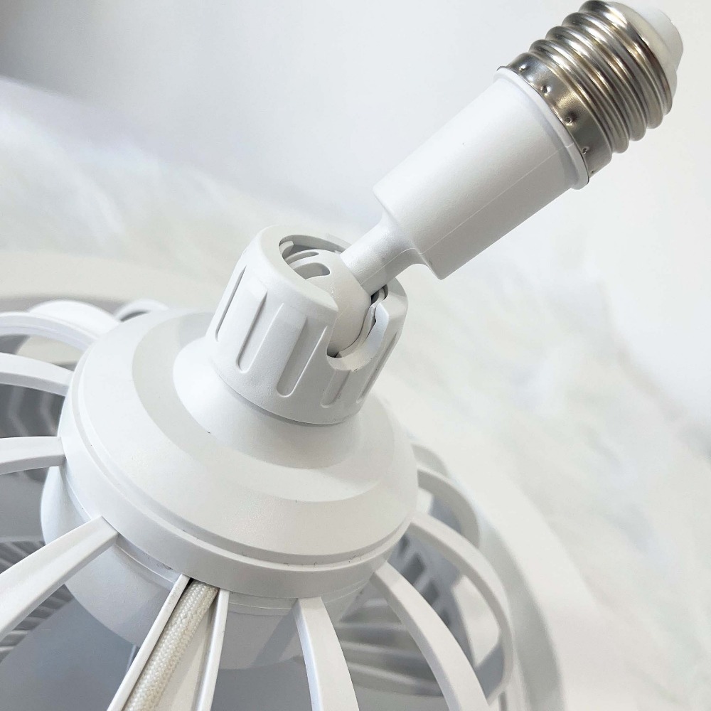 Modern Design E27 Simple Practical Indoor Multifunction Suspension Smart Fan Light_voghion.com