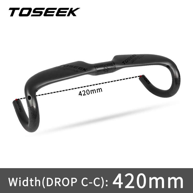 TOSEEK-Manillar de carbono ZF-ONE para bicicleta de montaña, accesorio  negro mate, 31,8x580-720/