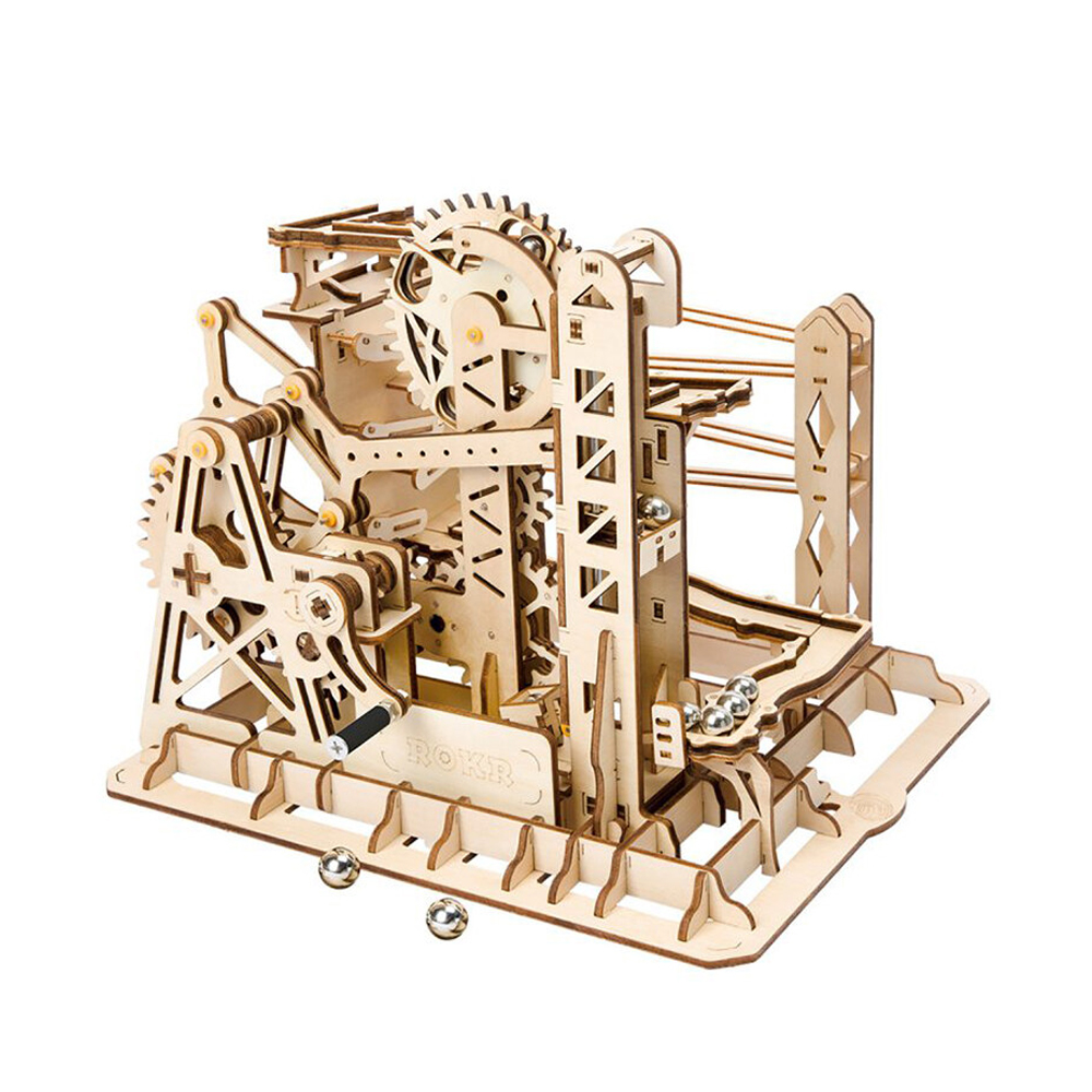 Robotime - Robotime-rompecabezas de madera 3D de canicas, modelo de posavasos