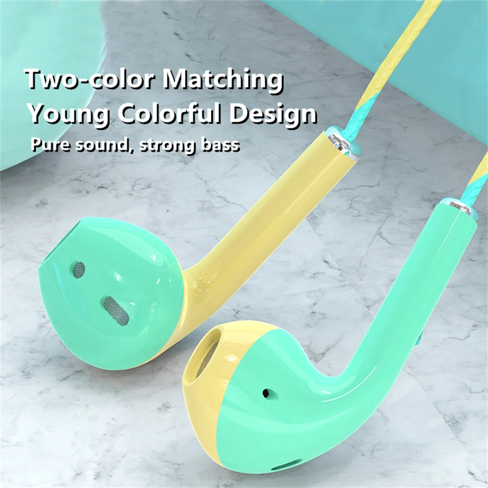 Verwendet für Musik, Sport, elektronische Spiele, mit Mikrofon, geeignet für Xiaomi, iPhone, Huawei, Samsung-Kopfhörer, In-Ear-Kopfhörer_voghion.com