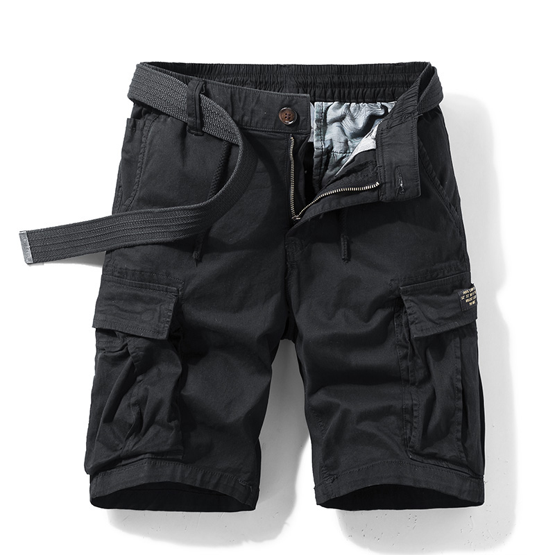 Men 2024 Summer New 100% Cotton Cargo Shorts Men Fashion Multi-Pocket Casual Short Pants Men Loose Military Casual Shorts Men