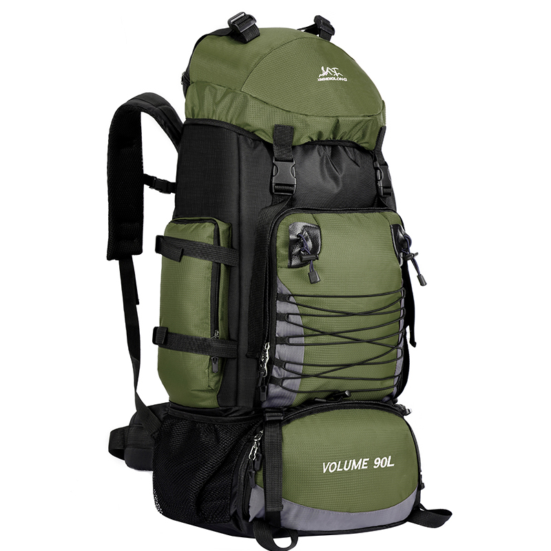  Mochila de senderismo de lona de gran capacidad, mochila de  campamento de escalada de montaña de 80L, mochila táctica para hombres,  Negro -, Mochilas de mochila : Deportes y Actividades al