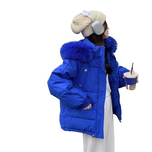 Chaqueta de invierno para mujer con capucha X-long gruesa piel sintética  acolchada Parkas mujer desmontable abrigo de talla grande