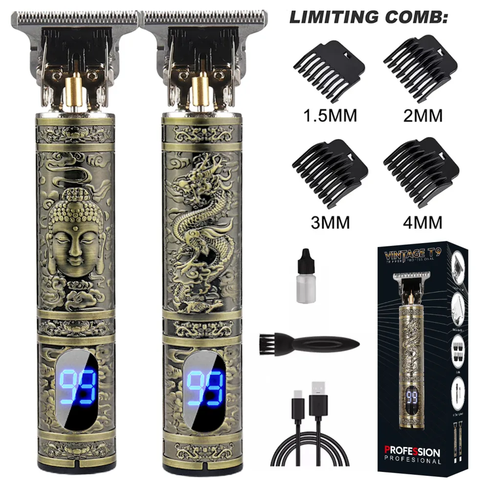 Tondeuse à cheveux électrique avec kit de barbier de voyage pour hommes_voghion.com