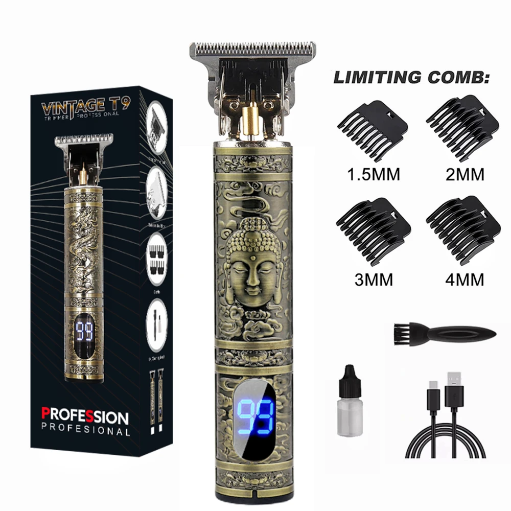 Tondeuse à cheveux électrique avec kit de barbier de voyage pour hommes_voghion.com