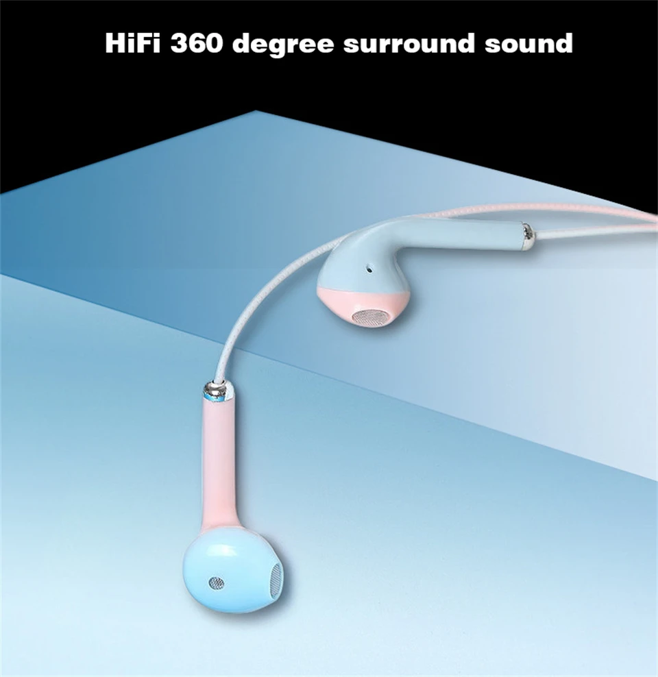 Verwendet für Musik, Sport, elektronische Spiele, mit Mikrofon, geeignet für Xiaomi, iPhone, Huawei, Samsung-Kopfhörer, In-Ear-Kopfhörer_voghion.com