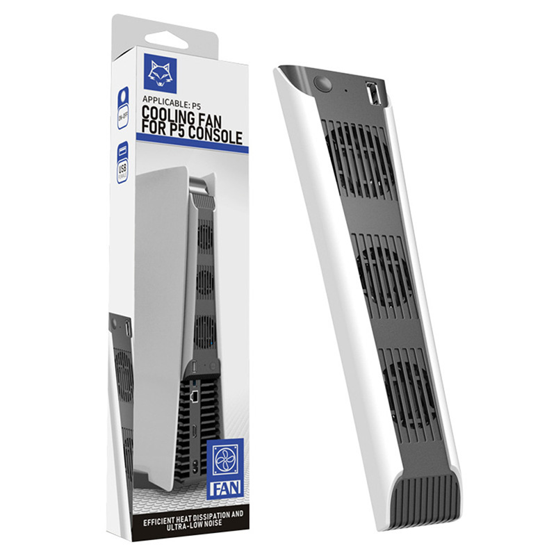 VAORLO - Ventilador de refrigeración para consola Ps5, extractor de temperatura, USB externo, silencioso, edición Digital, Ultra HD