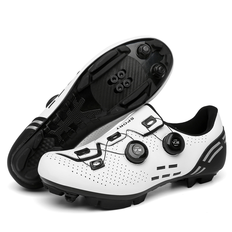 Zapatillas de ciclismo profesionales para hombres compatibles con calas  SPD, zapatos deportivos transpirables para montar en bicicleta de montaña y