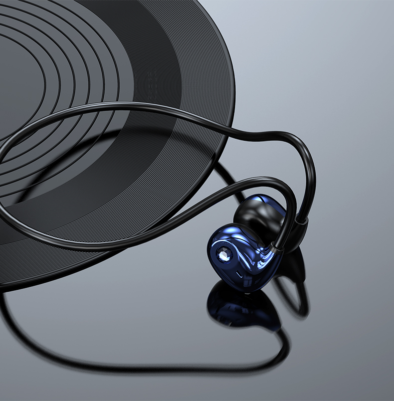 VAORLO - Auriculares inalámbricos con Bluetooth 5,3, cascos de conducción acústica, gancho para la oreja, música HIFI, cómodos de llevar, para correr, deportes y juegos