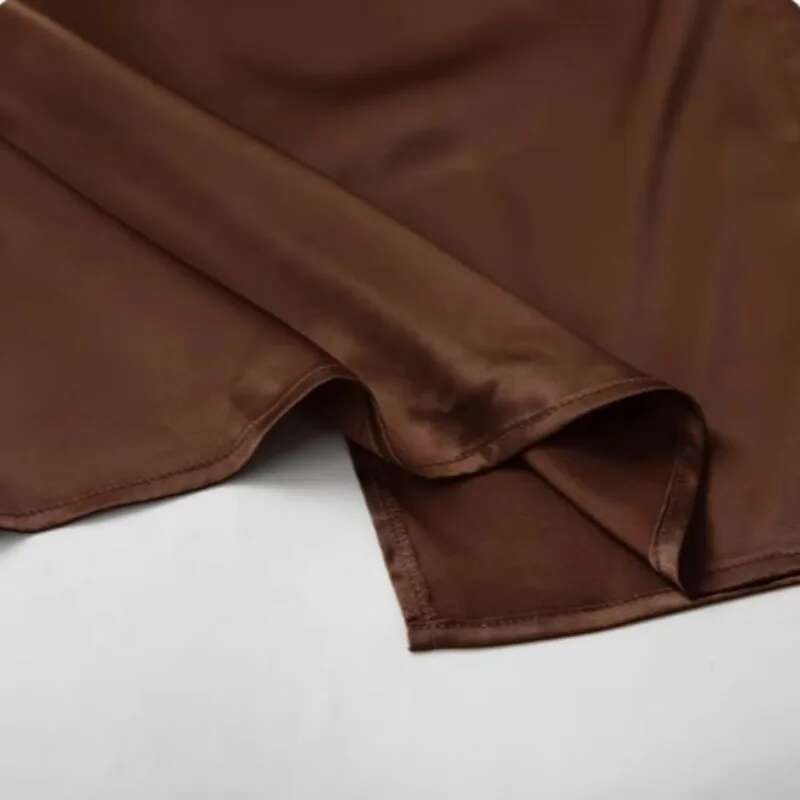 Vestido Midi elegante de satén sin mangas para mujer, vestidos ajustados a la moda de Color sólido con cuello redondo, Vestido de fiesta callejero elegante para mujer 2024 - details 2